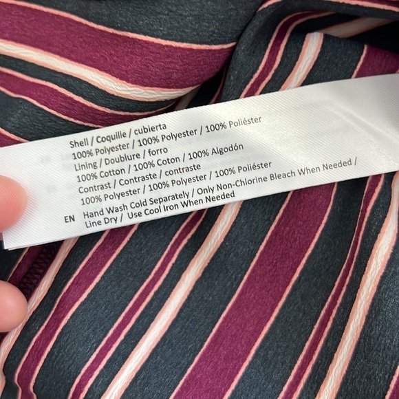 NWT Band of Gypsies Striped Ruffle Hem Dress - Picture 11 of 11